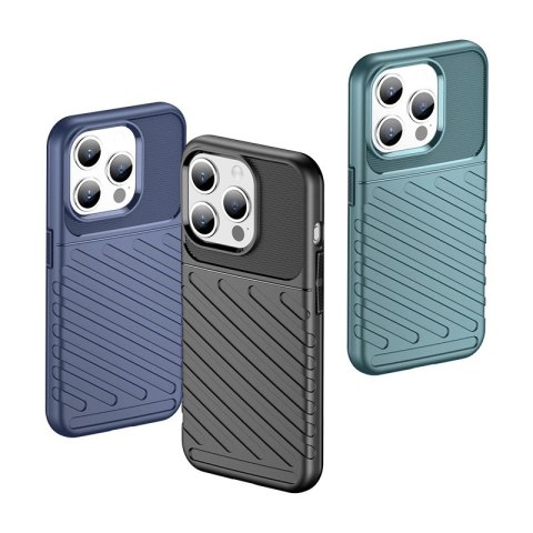 Pancerne etui iPhone 15 Pro Thunder Case - czarne Pancerne etui iPhone 15 Pro Thunder Case - czarne