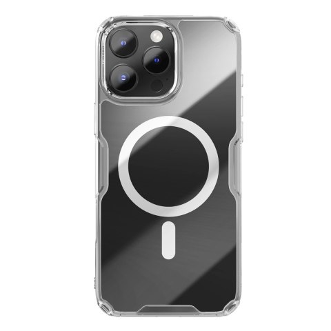 Etui Nillkin Nature Pro Magnetic Case z MagSafe na iPhone 16 Pro - przezroczysto-białe Etui Nillkin Nature Pro Magnetic Case z MagSafe na iPhone 16 Pro - przezroczysto-białe