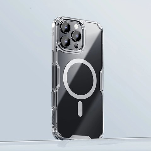 Etui Nillkin Nature Pro Magnetic Case z MagSafe na iPhone 16 Pro - przezroczysto-białe Etui Nillkin Nature Pro Magnetic Case z MagSafe na iPhone 16 Pro - przezroczysto-białe
