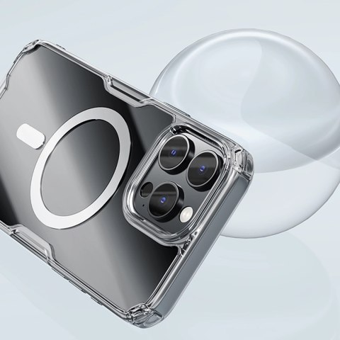 Etui Nillkin Nature Pro Magnetic Case z MagSafe na iPhone 16 Pro - przezroczysto-białe Etui Nillkin Nature Pro Magnetic Case z MagSafe na iPhone 16 Pro - przezroczysto-białe