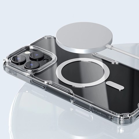 Etui Nillkin Nature Pro Magnetic Case z MagSafe na iPhone 16 Pro - przezroczysto-białe Etui Nillkin Nature Pro Magnetic Case z MagSafe na iPhone 16 Pro - przezroczysto-białe