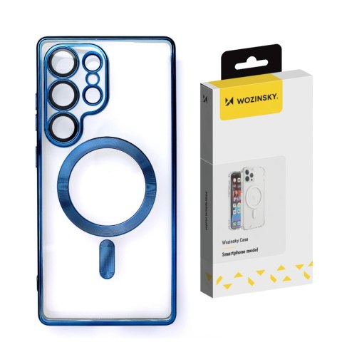 Etui Wozinsky Electroplated Magsafe na Samsung Galaxy S24 FE - niebieskie Etui Wozinsky Electroplated Magsafe na Samsung Galaxy S24 FE - niebieskie