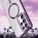 Etui Wozinsky Electroplated Magsafe na Samsung Galaxy S24 FE - srebrne Etui Wozinsky Electroplated Magsafe na Samsung Galaxy S24 FE - srebrne
