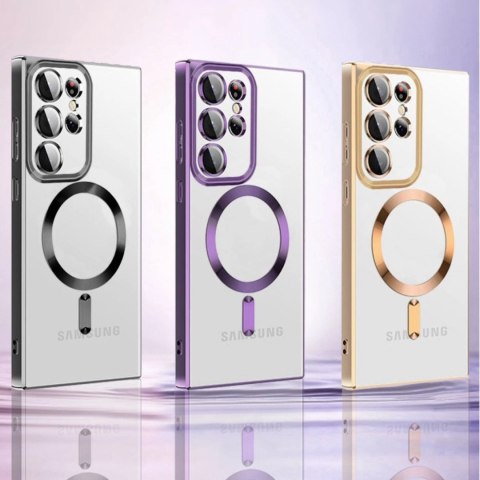 Etui Wozinsky Electroplated Magsafe na Samsung Galaxy S24 FE - srebrne Etui Wozinsky Electroplated Magsafe na Samsung Galaxy S24 FE - srebrne