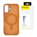 Etui Wozinsky Fashion Case MagSafe na Samsung Galaxy S25 - pomarańczowe Etui Wozinsky Fashion Case MagSafe na Samsung Galaxy S25 - pomarańczowe