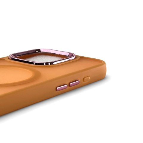 Etui Wozinsky Fashion Case MagSafe na Samsung Galaxy S25 - pomarańczowe Etui Wozinsky Fashion Case MagSafe na Samsung Galaxy S25 - pomarańczowe