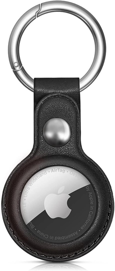Etui do Apple AirTag z ekoskóry - czarne, brązowe, czerwone, niebieskie - 4 sztuki Etui do Apple AirTag z ekoskóry - czarne, brązowe, czerwone, niebieskie - 4 sztuki