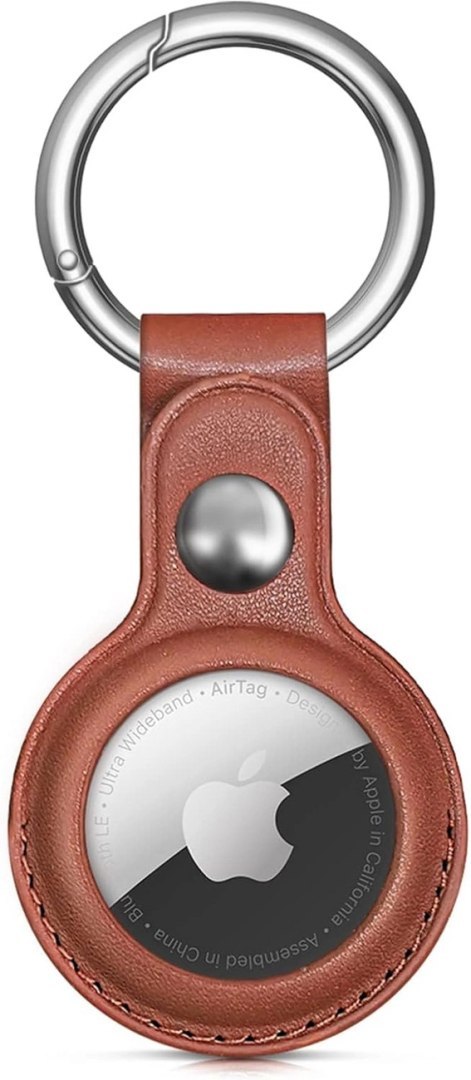 Etui do Apple AirTag z ekoskóry - czarne, brązowe, czerwone, niebieskie - 4 sztuki Etui do Apple AirTag z ekoskóry - czarne, brązowe, czerwone, niebieskie - 4 sztuki