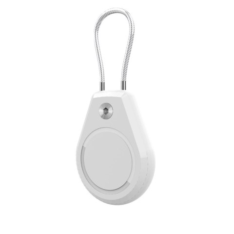 Etui na Apple AirTag wodoodporne, ze stalową linką - czarne + białe (2 sztuki) Etui na Apple AirTag wodoodporne, ze stalową linką - czarne + białe (2 sztuki)