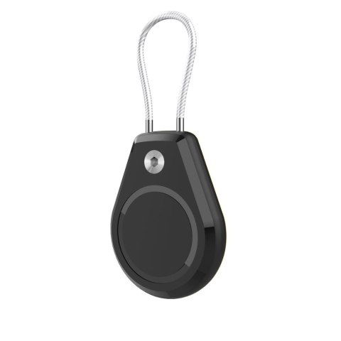 Etui na Apple AirTag wodoodporne, ze stalową linką - czarne + białe (2 sztuki) Etui na Apple AirTag wodoodporne, ze stalową linką - czarne + białe (2 sztuki)