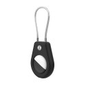 Etui na Apple AirTag ze stalową linką - czarne + białe (2 sztuki) Etui na Apple AirTag ze stalową linką - czarne + białe (2 sztuki)