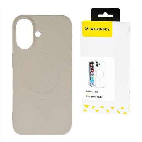 Silikonowe magnetyczne etui Wozinsky Silicone Case Magsafe na Samsung Galaxy S25+ - beżowe Silikonowe magnetyczne etui Wozinsky Silicone Case Magsafe na Samsung Galaxy S25+ - beżowe