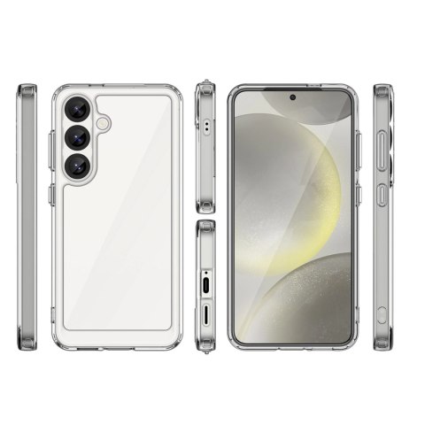 Etui Outer Space Case na Samsung Galaxy S25 Edge pokrowiec z elastyczną ramką - przezroczyste Etui Outer Space Case na Samsung Galaxy S25 Edge pokrowiec z elastyczną ramką - przezroczyste