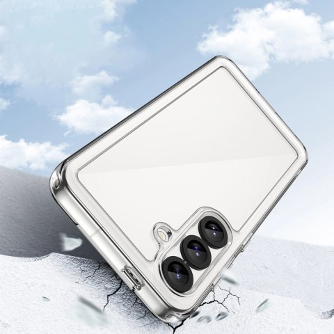 Etui Outer Space Case na Samsung Galaxy S25 Edge pokrowiec z elastyczną ramką - przezroczyste Etui Outer Space Case na Samsung Galaxy S25 Edge pokrowiec z elastyczną ramką - przezroczyste