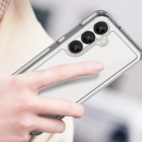Etui Outer Space Case na Samsung Galaxy S25 Edge pokrowiec z elastyczną ramką - przezroczyste Etui Outer Space Case na Samsung Galaxy S25 Edge pokrowiec z elastyczną ramką - przezroczyste