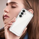 Etui Outer Space Case na Samsung Galaxy S25 Edge pokrowiec z elastyczną ramką - przezroczyste