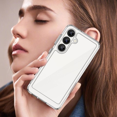 Etui Outer Space Case na Samsung Galaxy S25 Edge pokrowiec z elastyczną ramką - przezroczyste Etui Outer Space Case na Samsung Galaxy S25 Edge pokrowiec z elastyczną ramką - przezroczyste