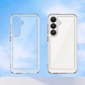 Etui Outer Space Case na Samsung Galaxy S25 Edge pokrowiec z elastyczną ramką - przezroczyste