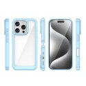 Etui Outer Space Case na iPhone 16e pokrowiec z elastyczną ramką - niebieskie