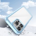 Etui Outer Space Case na iPhone 16e pokrowiec z elastyczną ramką - niebieskie