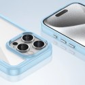 Etui Outer Space Case na iPhone 16e pokrowiec z elastyczną ramką - niebieskie