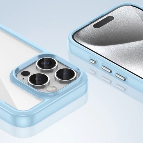Etui Outer Space Case na iPhone 16e pokrowiec z elastyczną ramką - niebieskie Etui Outer Space Case na iPhone 16e pokrowiec z elastyczną ramką - niebieskie
