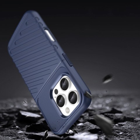 Etui Thunder Case na iPhone 16e silikonowy pancerny pokrowiec - niebieskie Etui Thunder Case na iPhone 16e silikonowy pancerny pokrowiec - niebieskie