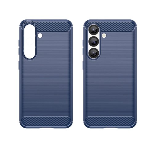 Etui silikonowe Carbon Case na iPhone 16e - niebieskie Etui silikonowe Carbon Case na iPhone 16e - niebieskie