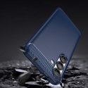 Etui silikonowe Carbon Case na iPhone 16e - niebieskie