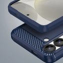 Etui silikonowe Carbon Case na iPhone 16e - niebieskie