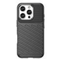 Etui Thunder Case na iPhone 16e silikonowy pancerny pokrowiec - czarne