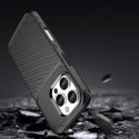 Etui Thunder Case na iPhone 16e silikonowy pancerny pokrowiec - czarne