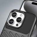 Etui Thunder Case na iPhone 16e silikonowy pancerny pokrowiec - czarne