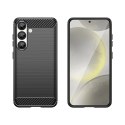 Etui silikonowe Carbon Case na iPhone 16e - czarne