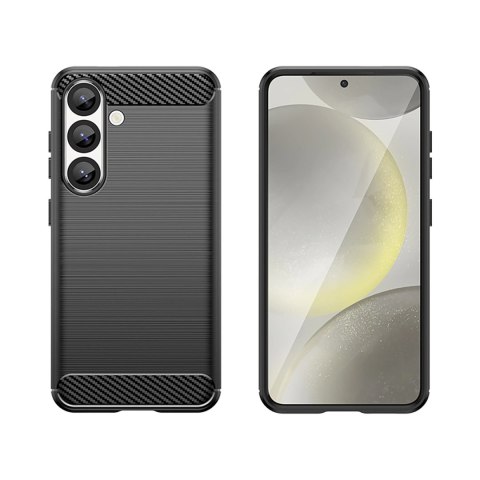 Etui silikonowe Carbon Case na iPhone 16e - czarne Etui silikonowe Carbon Case na iPhone 16e - czarne