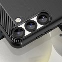 Etui silikonowe Carbon Case na iPhone 16e - czarne