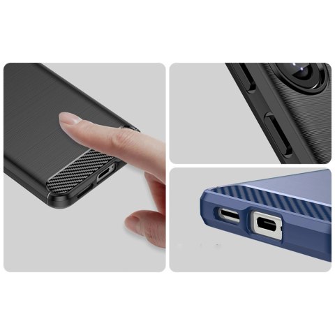 Etui silikonowe Carbon Case na iPhone 16e - czarne Etui silikonowe Carbon Case na iPhone 16e - czarne