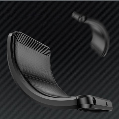 Etui silikonowe Carbon Case na iPhone 16e - czarne Etui silikonowe Carbon Case na iPhone 16e - czarne