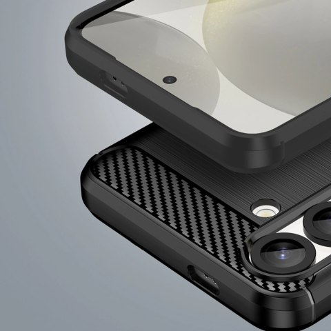 Etui silikonowe Carbon Case na iPhone 16e - czarne Etui silikonowe Carbon Case na iPhone 16e - czarne
