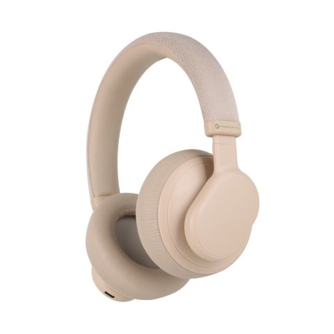 Słuchawki bezprzewodowe nauszne Forcell F-Audio ANC Touch Beat beżowe Słuchawki bezprzewodowe nauszne Forcell F-Audio ANC Touch Beat beżowe