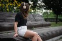 Słuchawki bezprzewodowe nauszne Forcell F-Audio ANC Touch Beat beżowe Słuchawki bezprzewodowe nauszne Forcell F-Audio ANC Touch Beat beżowe
