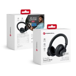 Słuchawki bezprzewodowe nauszne Forcell F-Audio ANC Touch Beat czarne