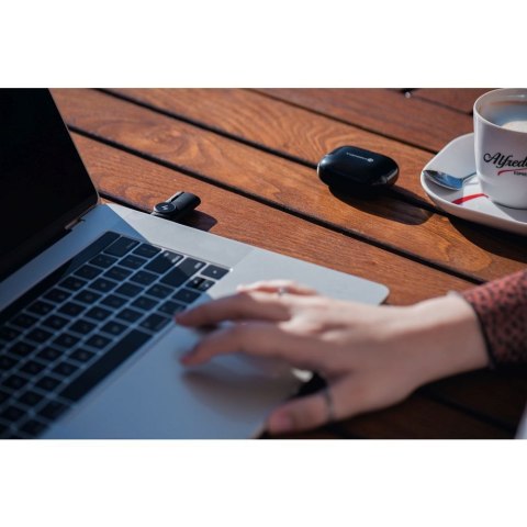 Słuchawki bezprzewodowe douszne Forcell F-Audio Super Clear Calls ANC + ENC + DONGLE czarne Słuchawki bezprzewodowe douszne Forcell F-Audio Super Clear Calls ANC + ENC + DONGLE czarne