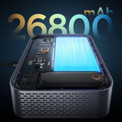 Jump starter Baseus Super Energy Ultra 3000A z powerbankiem 26800 mAh - czarny Jump starter Baseus Super Energy Ultra 3000A z powerbankiem 26800 mAh - czarny