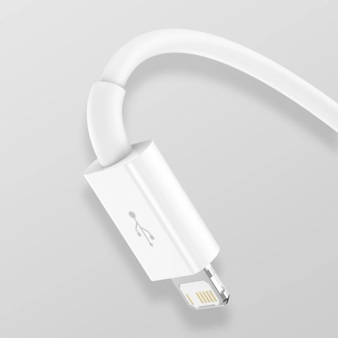 Kabel Baseus Superior Series USB-A - USB-C / Lightning / micro USB 3.5A 0.5m - biały Kabel Baseus Superior Series USB-A - USB-C / Lightning / micro USB 3.5A 0.5m - biały