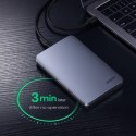Kieszeń Ugreen CM300 70499 na dysk twardy 2,5'' SATA 3.0 6Gbps - szary + kabel USB-C - USB-C 0.5m Kieszeń Ugreen CM300 70499 na dysk twardy 2,5'' SATA 3.0 6Gbps - szary + kabel USB-C - USB-C 0.5m