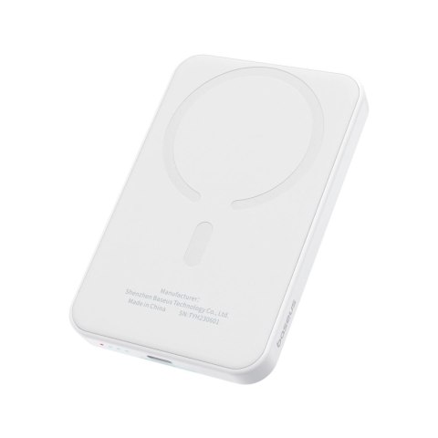 Mini powerbank Baseus 5000mAh 20W + kabel USB-C (20V/3A) - biały Mini powerbank Baseus 5000mAh 20W + kabel USB-C (20V/3A) - biały