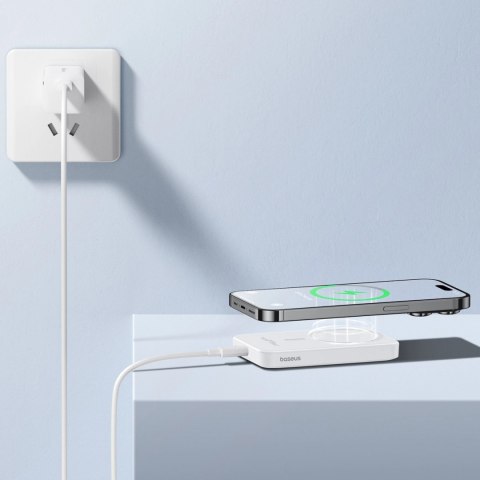 Mini powerbank Baseus 5000mAh 20W + kabel USB-C (20V/3A) - biały Mini powerbank Baseus 5000mAh 20W + kabel USB-C (20V/3A) - biały