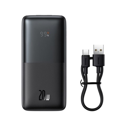 Powerbank Baseus Bipow Pro 10000mAh 20W czarny z kablem USB Typu A - USB Typu C 3A 0.3m (PPBD040201) Powerbank Baseus Bipow Pro 10000mAh 20W czarny z kablem USB Typu A - USB Typu C 3A 0.3m (PPBD040201)