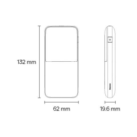 Powerbank Baseus Bipow Pro 10000mAh 20W czarny z kablem USB Typu A - USB Typu C 3A 0.3m (PPBD040201) Powerbank Baseus Bipow Pro 10000mAh 20W czarny z kablem USB Typu A - USB Typu C 3A 0.3m (PPBD040201)